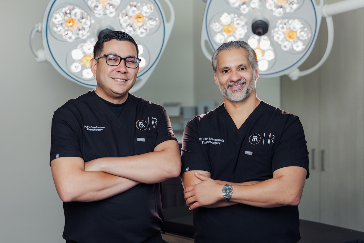 Dr. Mathew Moreno and Dr. Ravi Somayazula at Body by Ravi Plastic Surgery & Associates, Houston